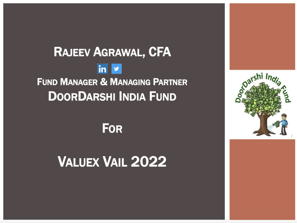 Fairfax India (FIH.U and FFXDF) - ValueXVail 2022