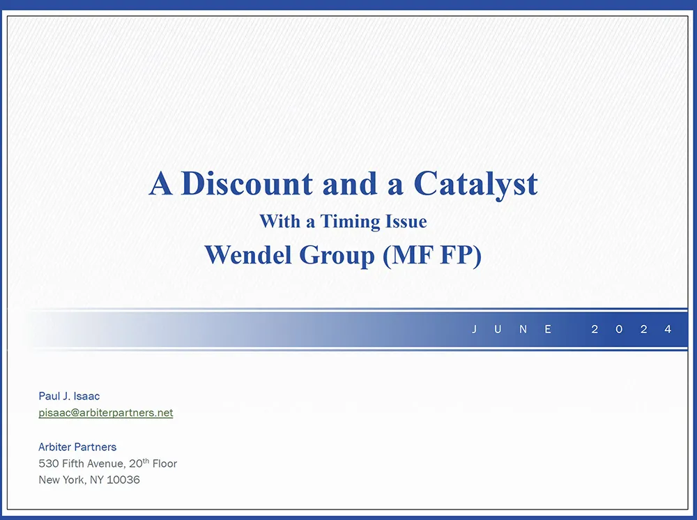 Wendel Group (MF FP)